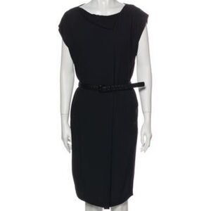 BOTTEGA VENETA Black Knee-Length Dress XS US2 IT38